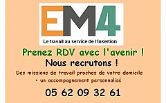 EM4 - Le travail au service de l'insertion : EM4 recrute !